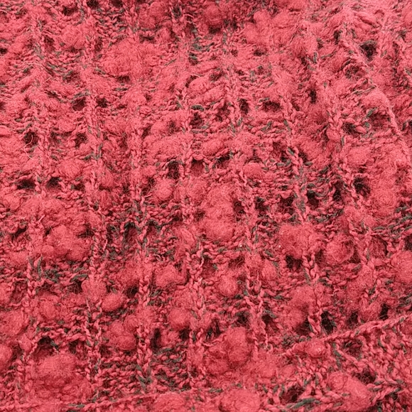 Dark Red/ Burgundy knitted heather sweater - Picture 5 of 5